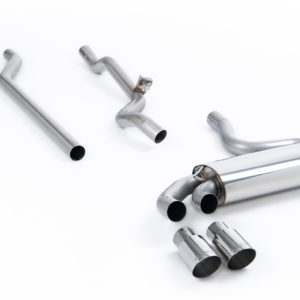 Ligne après downpipe - Sans silencieux intermédiaire - Look Origine - Sorties Twin GT90 - Audi Coupe UR quattro 20v Turbo - (1989 - 1991) - MCXAU108 - Milltek