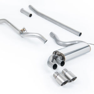 Ligne après downpipe - Sans silencieux intermédiaire - Look Origine - Sorties Twin GT90 Titane - Audi Coupe UR quattro 10v Turbo (1981 - 1989) - MCXAU110 - Milltek