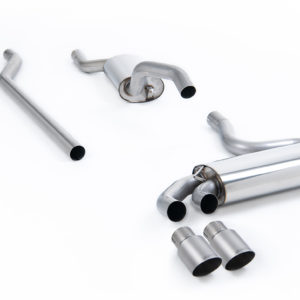 Ligne après downpipe - Avec silencieux intermédiaire - Look Origine - Sorties Twin GT90 Titane - Audi Coupe UR quattro 20v Turbo - (1989 - 1991) - MCXAU111 - Milltek