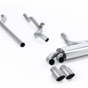 Ligne après downpipe - Sans silencieux intermédiaire - Look Origine - Sorties Twin GT90 Titane - Audi Coupe UR quattro 20v Turbo - (1989 - 1991) - MCXAU112 - Milltek