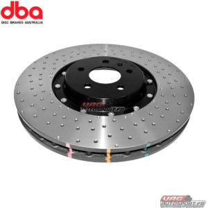 Disques de frein Avant - 5000 series - percé & Wave Design bol noir - DBA52774BLKXD - DBA Brakes