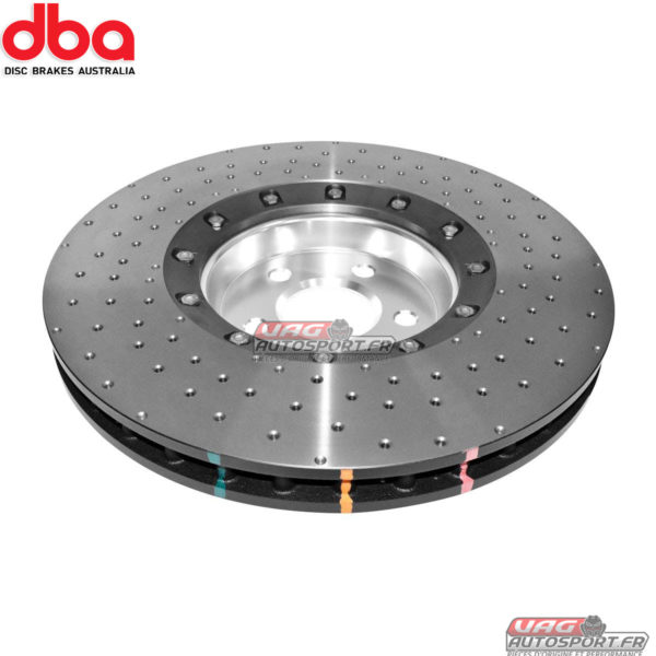 Disques de frein Avant - 5000 series - percé & Wave Design bol argent - DBA52774SLVXD - DBA Brakes