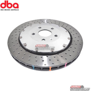 Disques de frein Avant - 5000 series - percé & Wave Design bol argent - DBA53912SLVXD - DBA Brakes