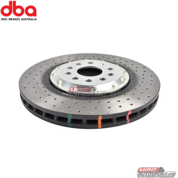 Disques de frein Avant - 5000 series - percé & Wave Design bol argent - DBA53927SLVXD - DBA Brakes