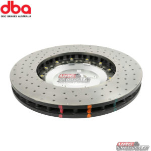 Disques de frein Avant - 5000 series - percé & Wave Design bol argent - DBA53932SLVXD - DBA Brakes