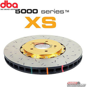 Disques de frein Avant - 5000 series - rainuré & percé 2 Pièces bol gold - DBA5575GLDXS - DBA Brakes