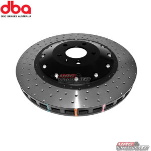 Disques de frein Avant - 5000 series - percé & Wave Design bol noir - DBA52778BLKXD - DBA Brakes