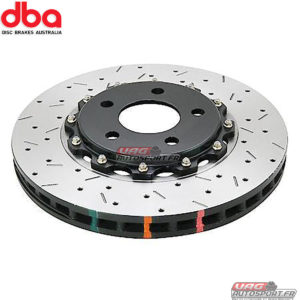 Disques de frein Avant - 5000 series - rainuré & percé 2 Pièces bol noir - DBA5575BLKXS - DBA Brakes