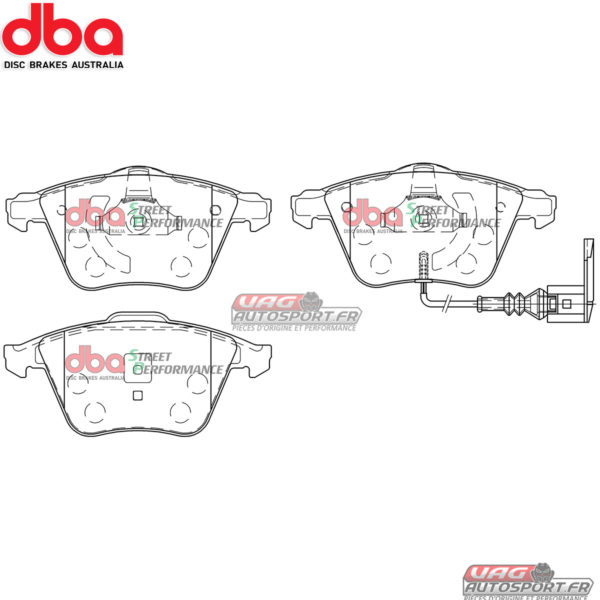 Pack freinage - DBA BRAKES - Disques Street Series T2 Slotted + Plaquettes de frein Street Performance (2x DBA2808S + DB2402SP) – Image 2