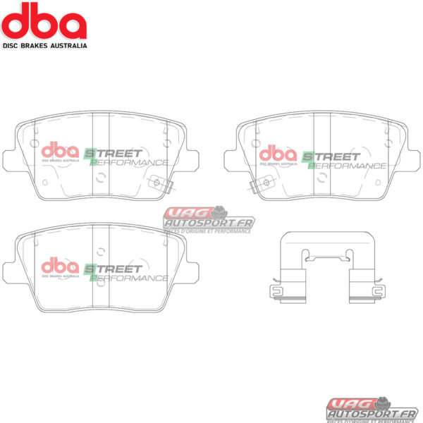 Kit de Freinage DBA : Disques Street Series T2 Slotted + Plaquettes de frein Street Performance (2x DBA3149S + DB15013SP) – Image 2