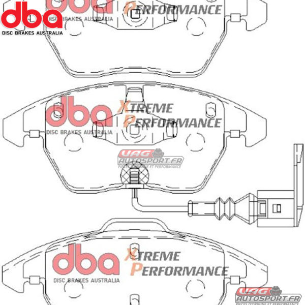 Kit Freins DBA : Disques 4000 Series T3 Slotted + Plaquettes de frein Xtreme Performance (2x DBA42806S + DB1849XP) – Image 2