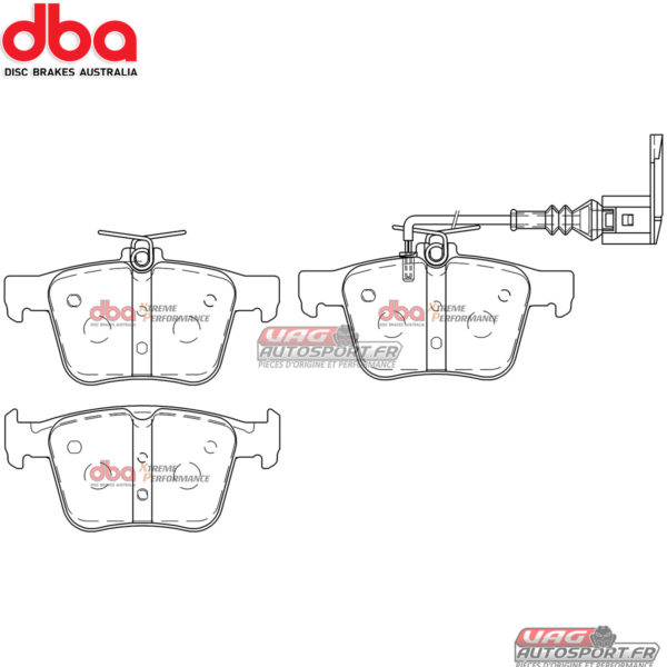 Kit Freins DBA BRAKES : Disques 4000 Series T3 Slotted + Plaquettes de frein Xtreme Performance (2x DBA4838S + DB1849XP) – Image 3