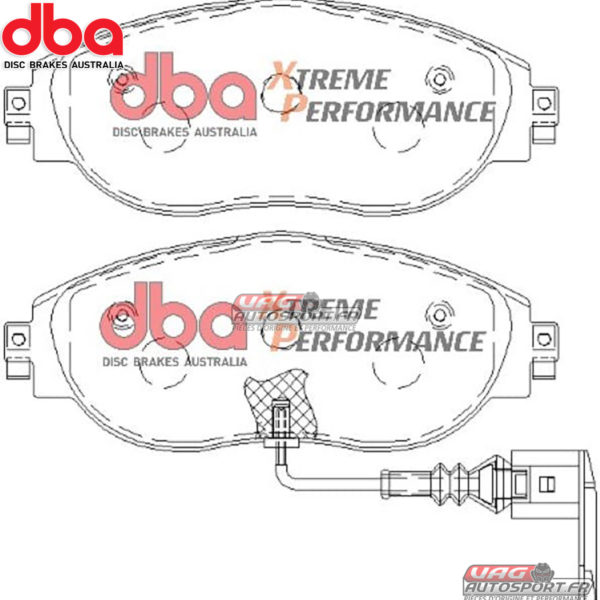 Kit Freins DBA : Disques 4000 Series T3 Slotted + Plaquettes de frein Xtreme Performance (2x DBA42830S + DB8849XP) – Image 2