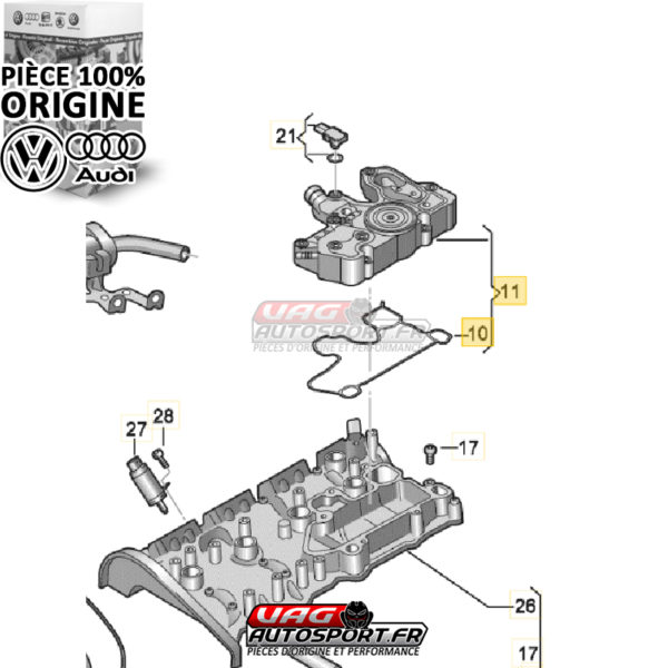 PCV VALVE ( Séparateur d'Huile ) - 2.0 TSI EA888 GEN4 - Pièce 100% origine Volkswagen / Audi – Image 2