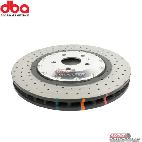 Disques de frein Avant - 5000 series - percé & Wave Design bol argent - DBA53932SLVXD - DBA Brakes – Image 2