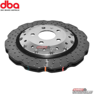 Disques de frein Avant - 5000 series - percé & Wave Design bol argent - DBA52834WSLVXD - DBA Brakes