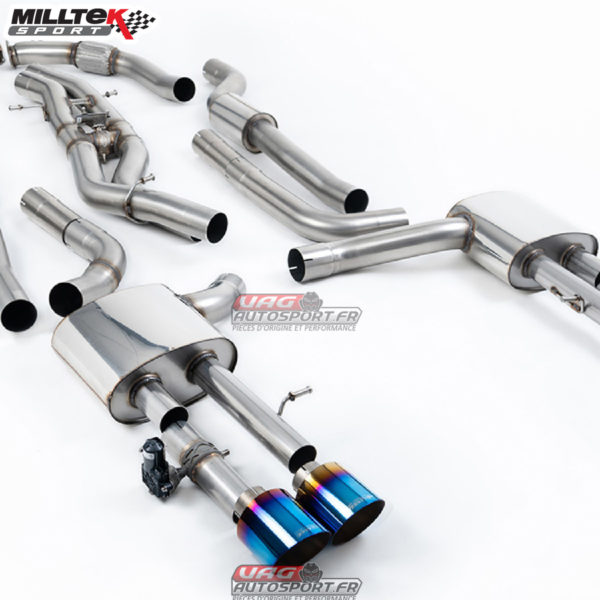 Cat-back Audi S8  D5 4.0 TFSI V8 Saloon / Sedan - Long Wheel Base (Non OPF/GPF US/ROW Models)2020-2025 - SSXAU1063 - Milltek – Image 2