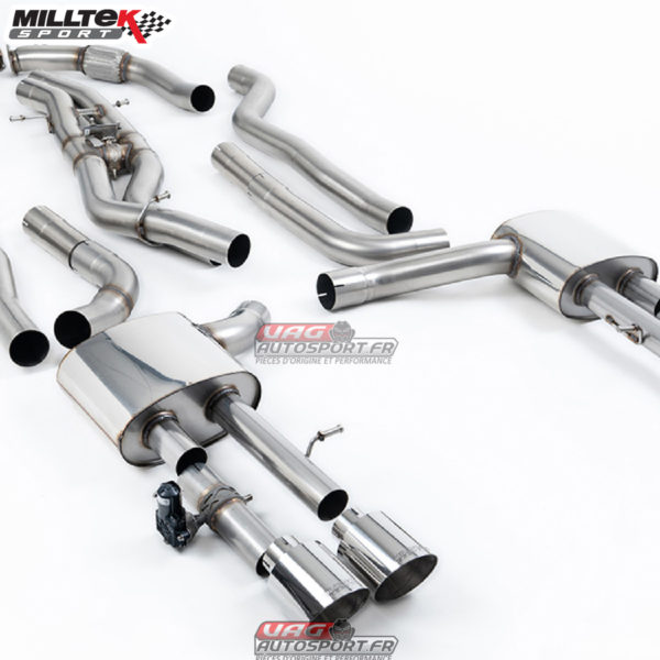 Cat-back Audi S8  D5 4.0 TFSI V8 Saloon / Sedan - Long Wheel Base (Non OPF/GPF US/ROW Models)2020-2025 - SSXAU1065 - Milltek – Image 2