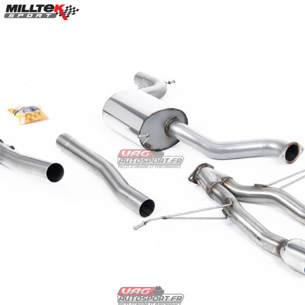 Ligne d'échappement inox avec décata - SEAT Leon 5F Cupra R 2.0 TSI 265cv - SSXSE142 - MilltekSport – Image 2