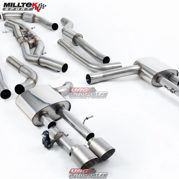 Cat-back Audi S8  D5 4.0 TFSI V8 Saloon / Sedan - Long Wheel Base (Non OPF/GPF US/ROW Models)2020-2025 - SSXAU1062 - Milltek – Image 2