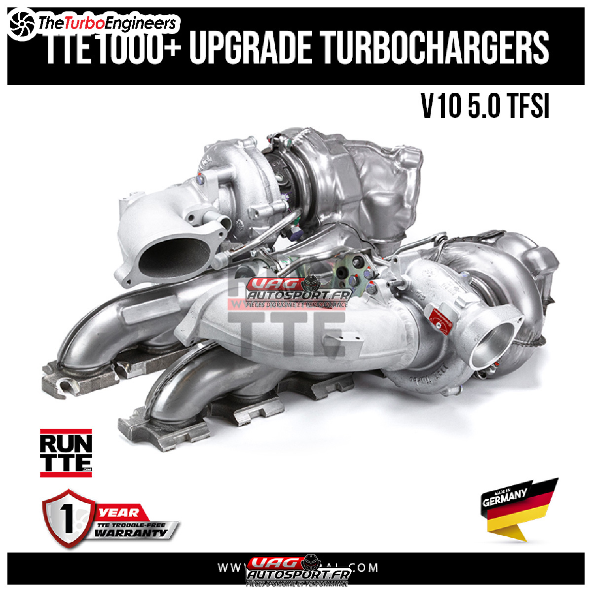Turbos Hybrides TTE1000+ pour moteur 5.0 TFSI V10 - Audi RS6 C6 - SW10043.1 – Image 10