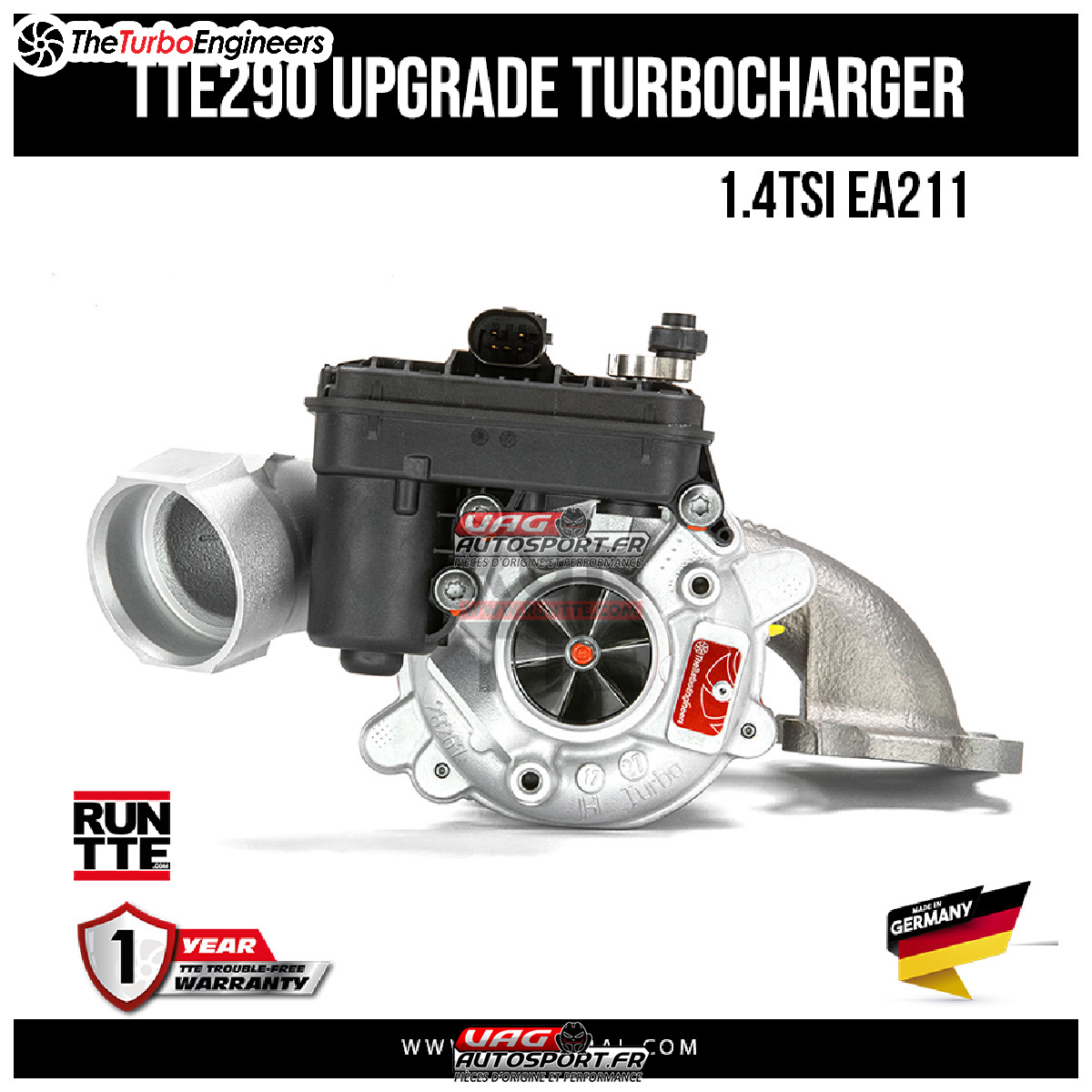 Turbo Hybride TTE290 pour moteur VAG - 1.4 TSI EA211 - VW Golf MK7 et 7.5 GTE – Image 4