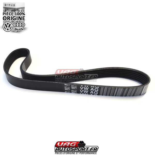 Courroie striée pour moteurs diesel d'origine - 1.6/2.0 TDI - 21,66 x 799 mm - Référence 04L903137