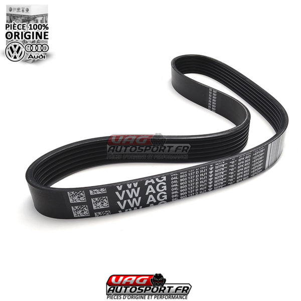 Courroie striée pour moteurs diesel d'origine - 1.6/2.0 TDI - 21,66 x 799 mm - Référence 04L903137 – Image 3