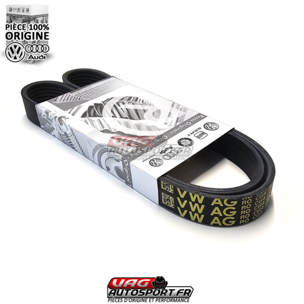 Courroie trapézoïdale nervurée d'origine VW pour moteurs 1.6 / 2.0 TDI – 04L260849G