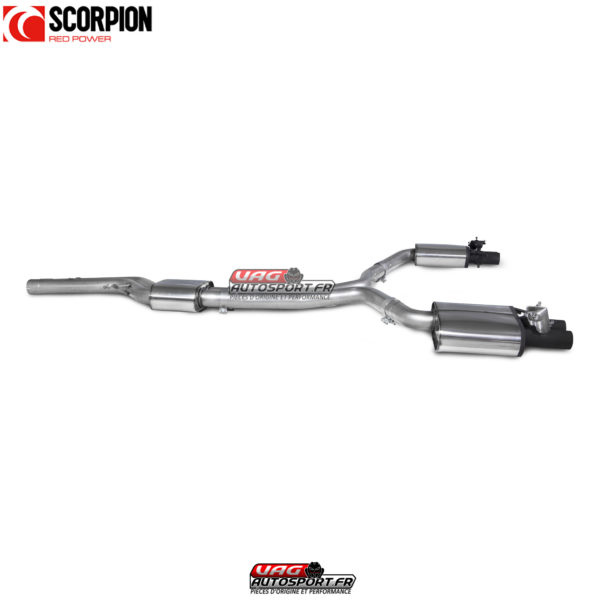 Catback avec intermédiaire d'échappement - Audi RS6 Avant C7 - SAU087CF - Scorpion – Image 5