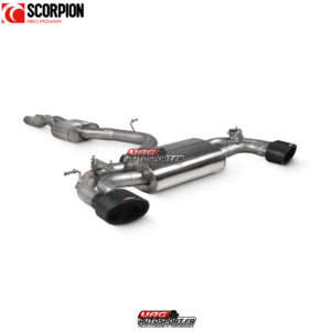 Catback inox avec intermédiaires et valves d'échappement - Audi RS3 8V Pre-Facelift - SAU106CF - Scorpion