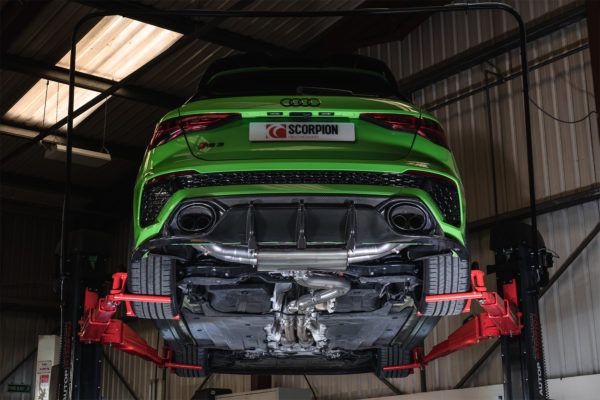 Catback (ligne après FAP) non résonné avec valves - Audi RS3 8Y Sportback - SAUS123 - Scorpion – Image 3