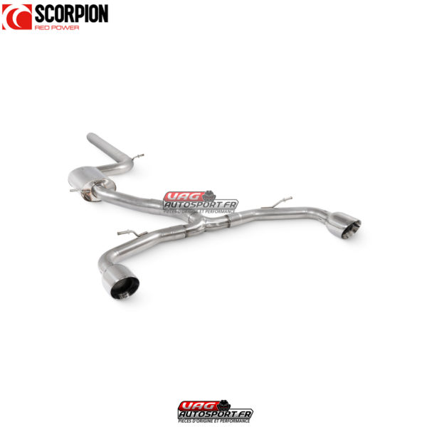 Catback (ligne après FAP) non résonné - CUPRA Leon 245 - SSTS018D - Scorpion