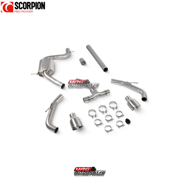 Catback (ligne après FAP) non résonné - CUPRA Leon 245 - SSTS018D - Scorpion – Image 2