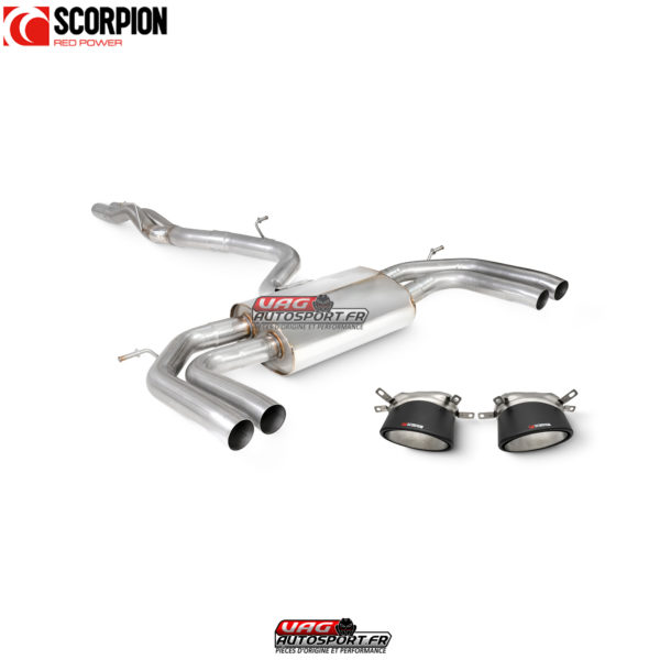 Catback (ligne après FAP) non résonné sans valves - Audi RS3 8Y Sportback - SAUS124CF - Scorpion