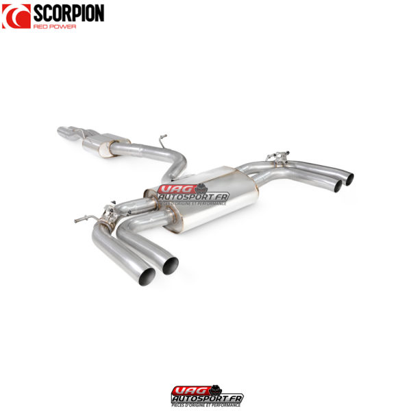 Catback (ligne après FAP) résonné avec valves - Audi RS3 8Y Sportback - SAU123 - Scorpion