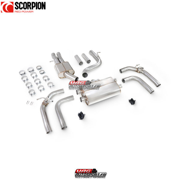 Catback (ligne après FAP) résonné avec valves - Audi RS3 8Y Sportback - SAU123 - Scorpion – Image 2