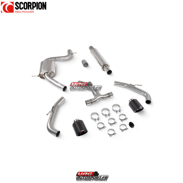 Catback (ligne après FAP) résonné - CUPRA Leon 245 - SST018CF - Scorpion – Image 2