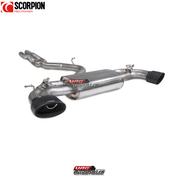 Catback non résonné avec valves - Audi RS3 Saloon 8V (GPF and Non-GPF models) - SAUS083CF - Scorpion