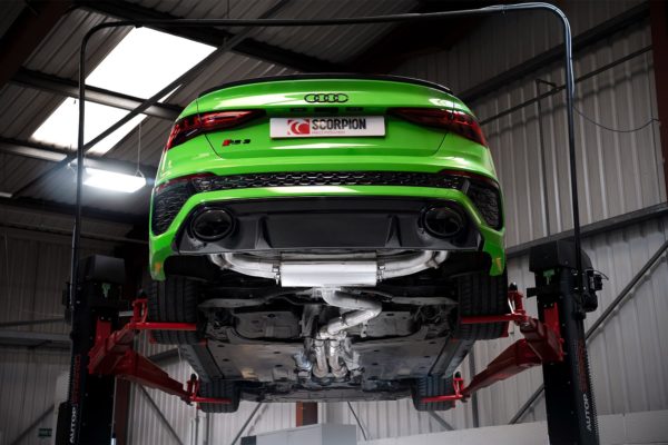 Catback non résonné avec valves électroniques - Audi RS3 8Y Saloon - SAUS115CF - Scorpion – Image 5