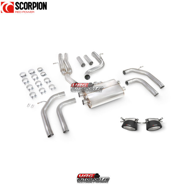 Catback non résonné sans valves - Audi RS3 8Y Saloon - SAUS116CF - Scorpion – Image 4