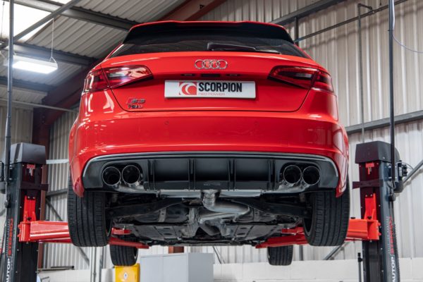 Catback non résonné sans valves - Audi S3 3-Door/Sportback 8V - SAUS109 - Scorpion – Image 3