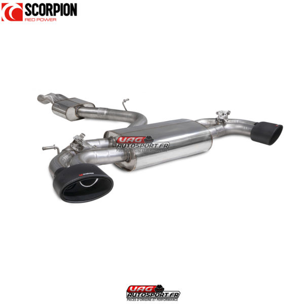 Catback résonné avec valves - Audi RS3 Saloon 8V (GPF and Non- GPF models) - SAU083CF - Scorpion
