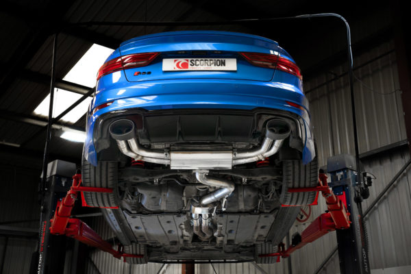 Catback résonné avec valves - Audi RS3 Saloon 8V (GPF and Non- GPF models) - SAU083CF - Scorpion – Image 6