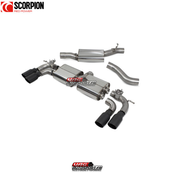 Catback résonné avec valves - Audi S3 3-Door/Sportback 8V - SAU108C - Scorpion – Image 2