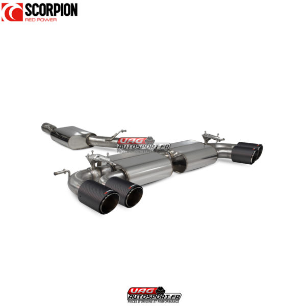 Catback résonné avec valves - Audi S3 3-Door/Sportback 8V - SAU108CF - Scorpion