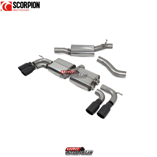 Catback résonné sans valves - Audi S3 3-Door/Sportback 8V - SAU109C - Scorpion – Image 2