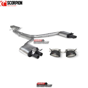 Catback sans intermédiaire d'échappement - Audi RS6 Avant C7 - SAUS087CF - Scorpion