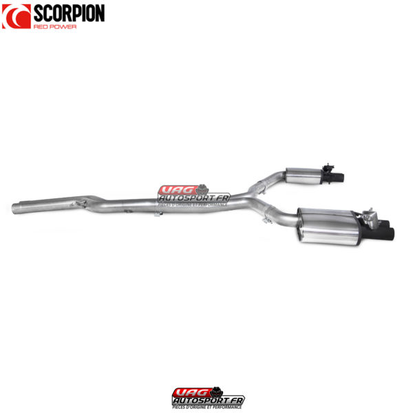 Catback sans intermédiaire d'échappement - Audi RS6 Avant C7 - SAUS087CF - Scorpion – Image 5