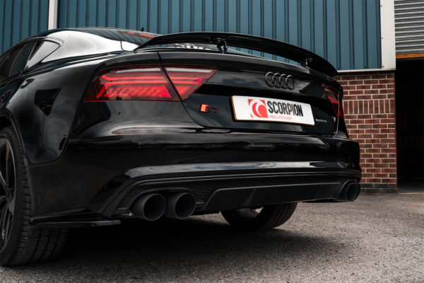 Catback sans intermédiaire et avec valves - Audi S6/S7 C7 - SAUS118C - Scorpion – Image 2